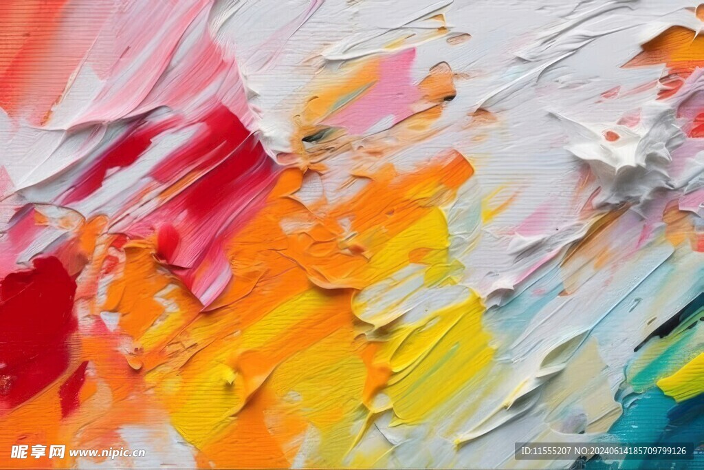 创意多彩抽象油彩绘画背景