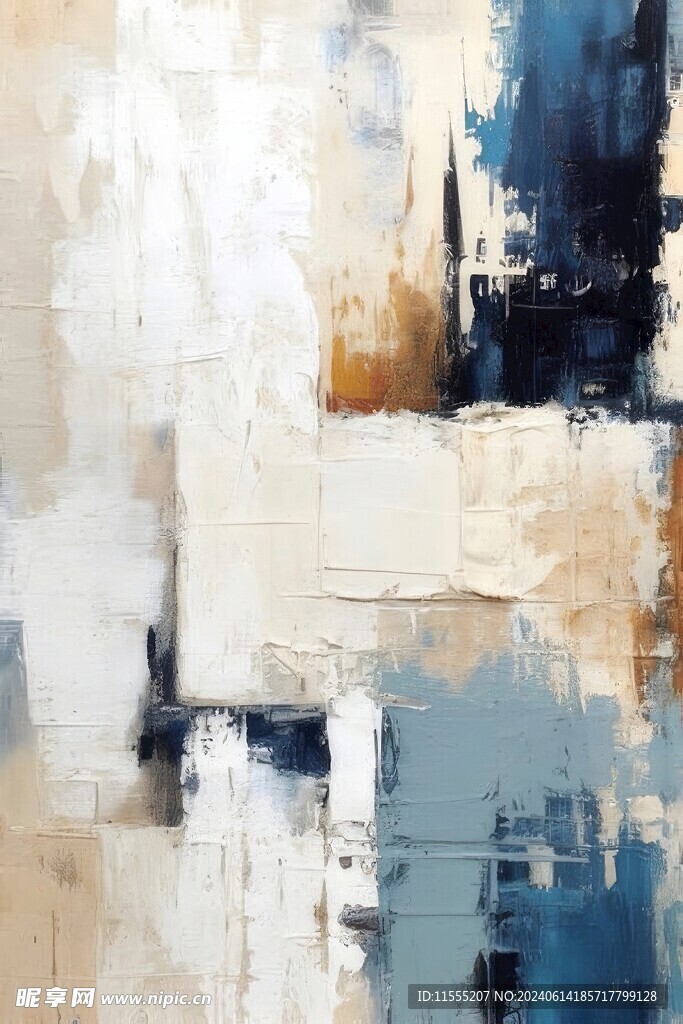 创意多彩抽象油彩绘画背景