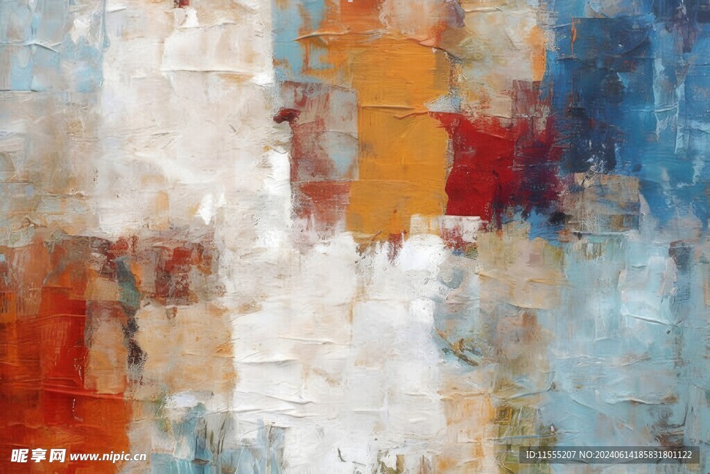 创意多彩抽象油彩绘画背景