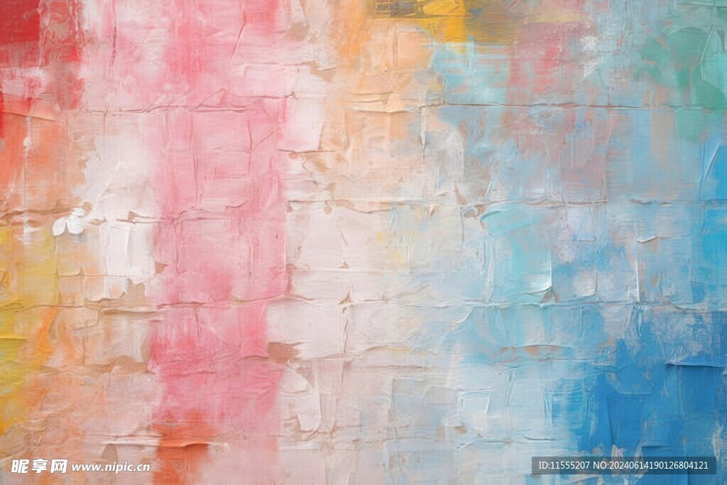 创意多彩抽象油彩绘画背景