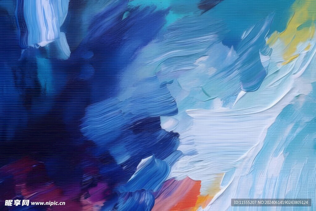 创意多彩抽象油彩绘画背景