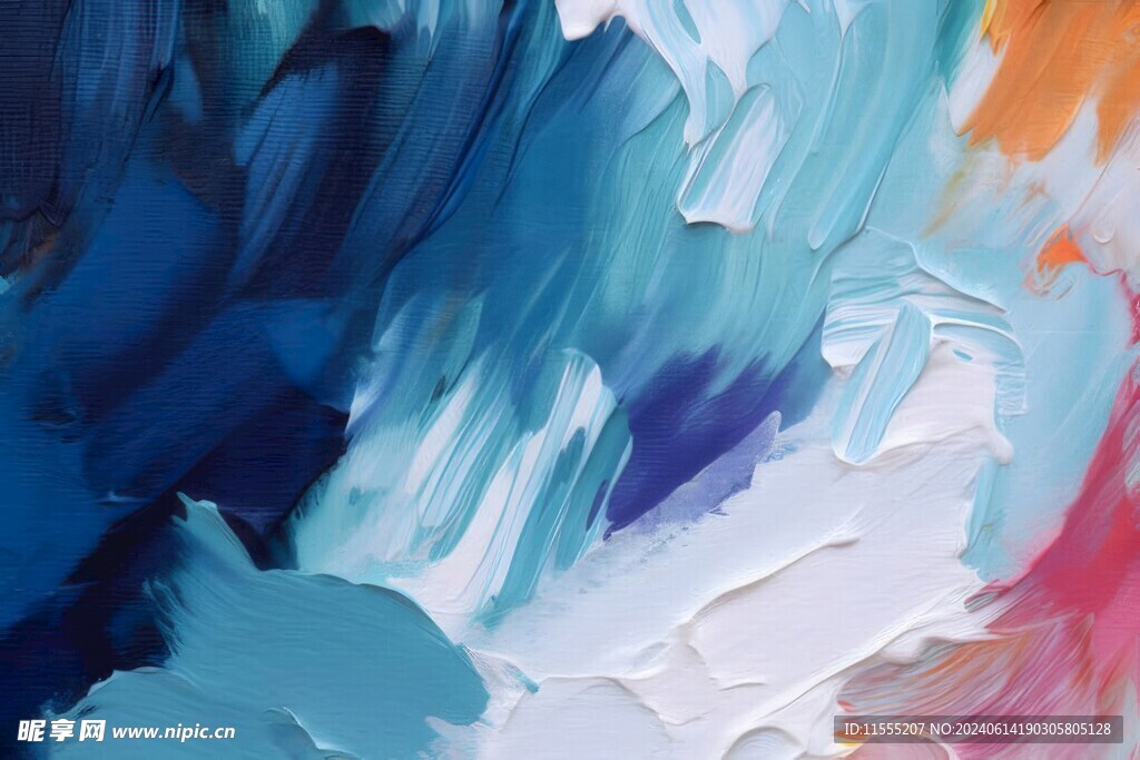 创意多彩抽象油彩绘画背景