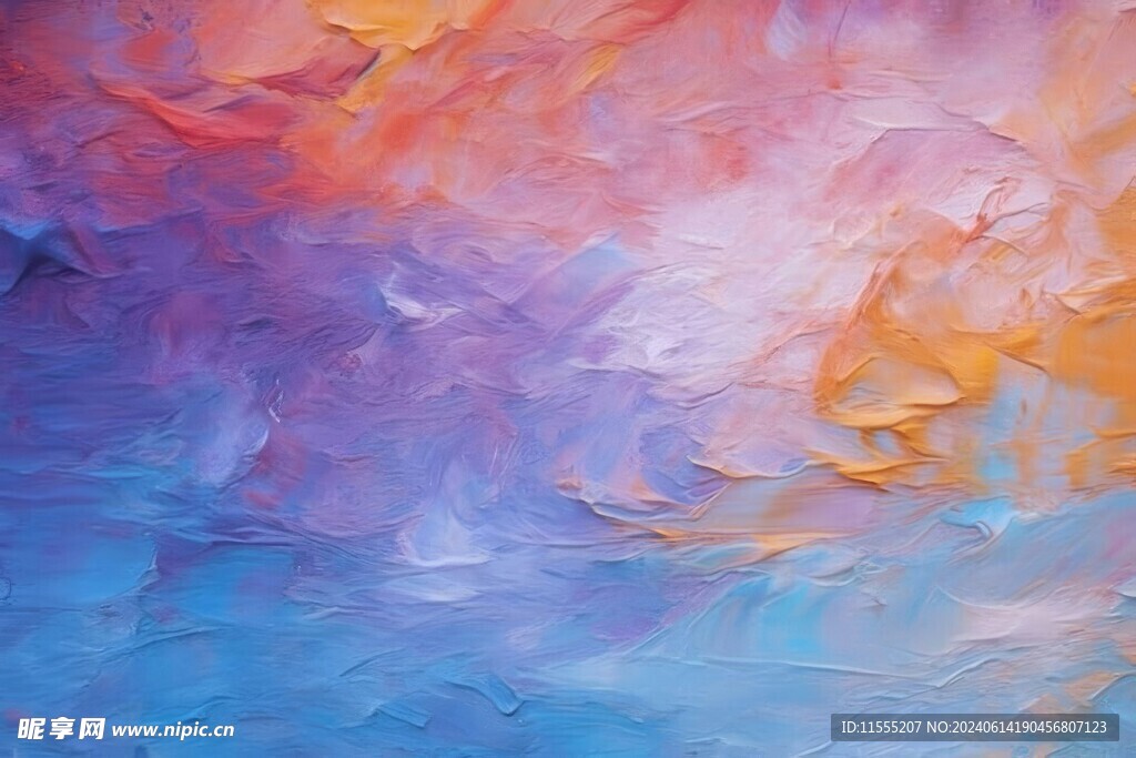 创意多彩抽象油彩绘画背景