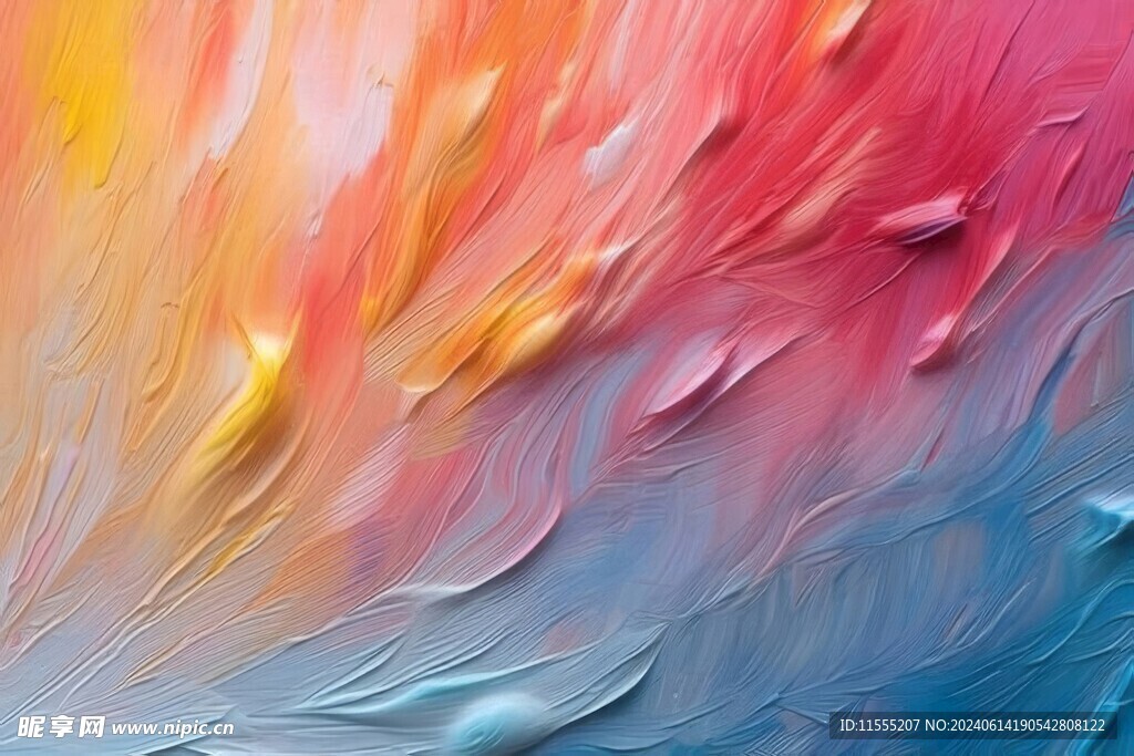 创意多彩抽象油彩绘画背景