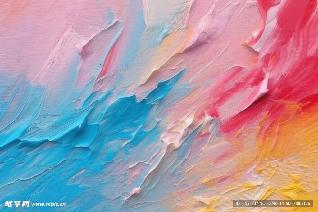 创意多彩抽象油彩绘画背景