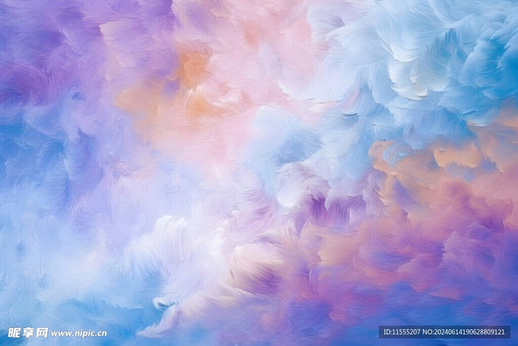 创意多彩抽象油彩绘画背景