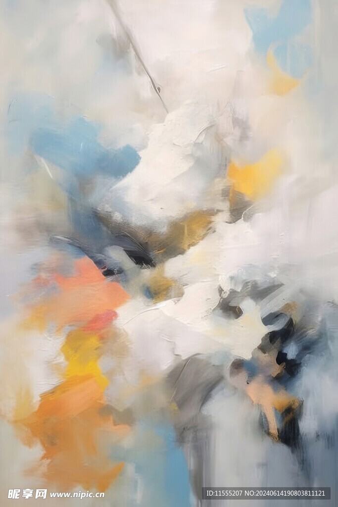 创意多彩抽象油彩绘画背景