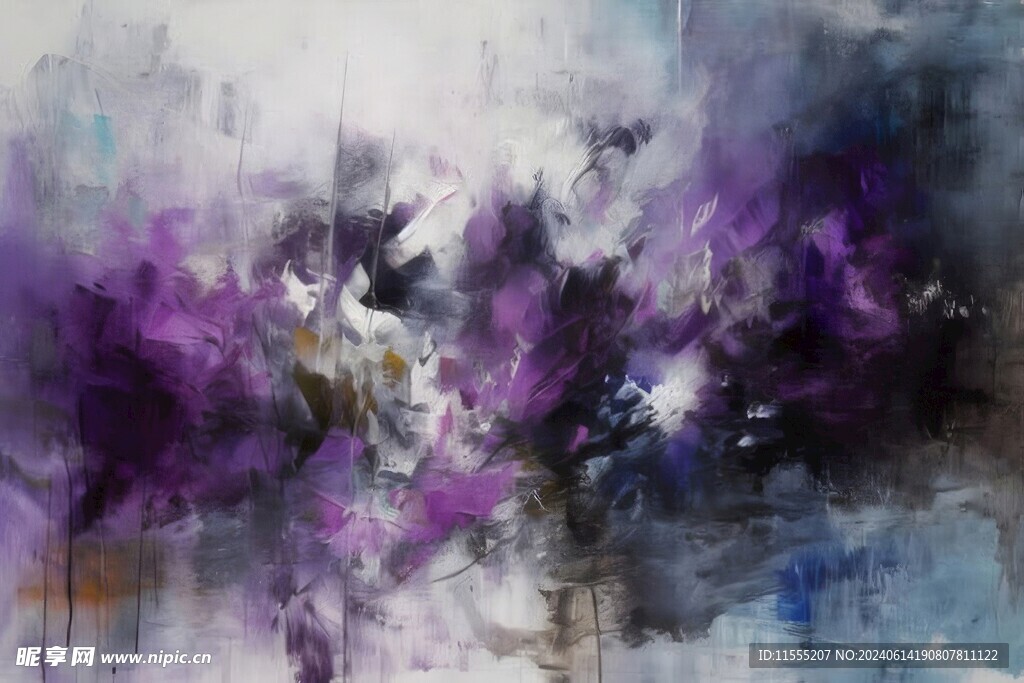 创意多彩抽象油彩绘画背景