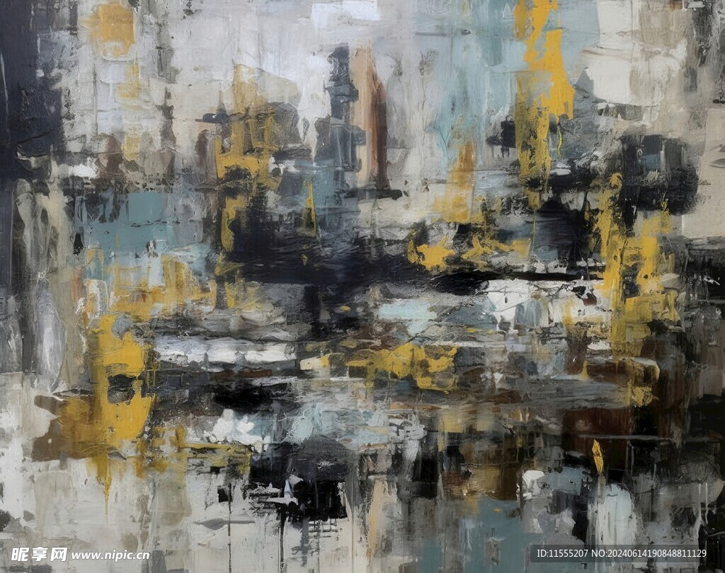 创意多彩抽象油彩绘画背景