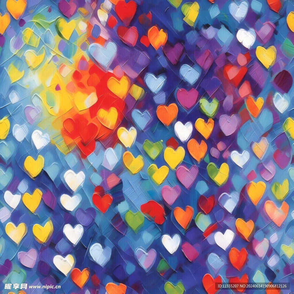 创意多彩抽象油彩绘画背景