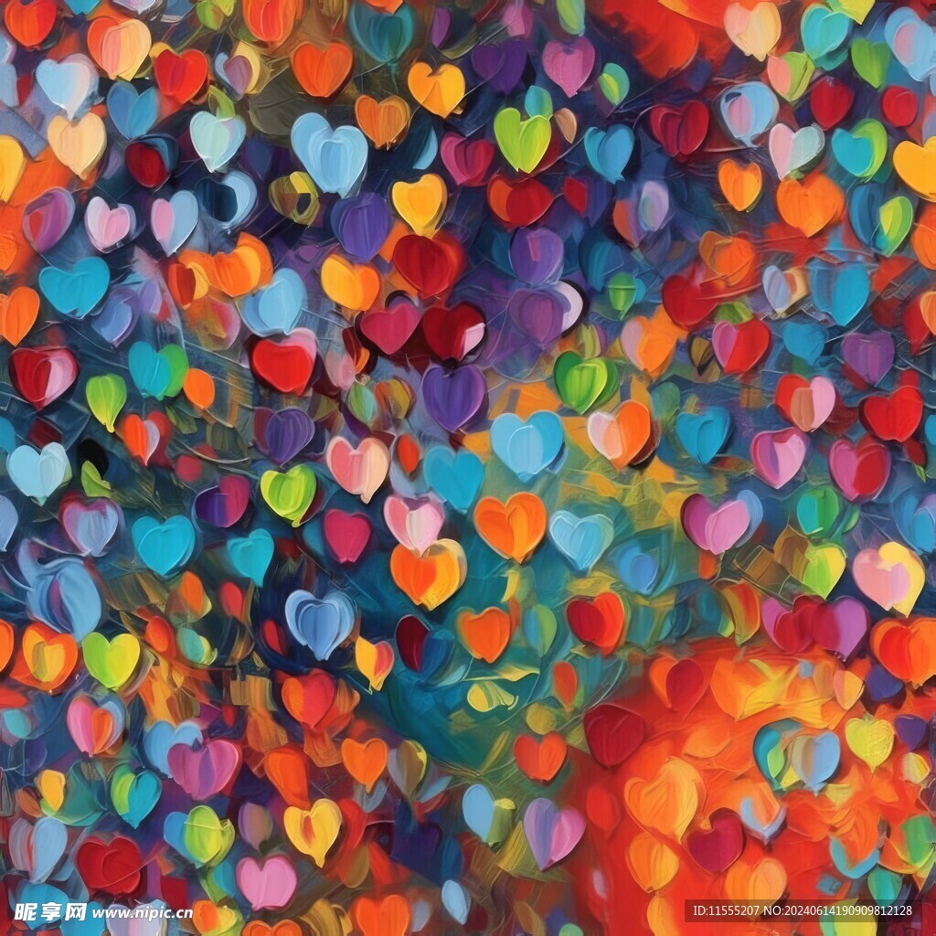 创意多彩抽象油彩绘画背景