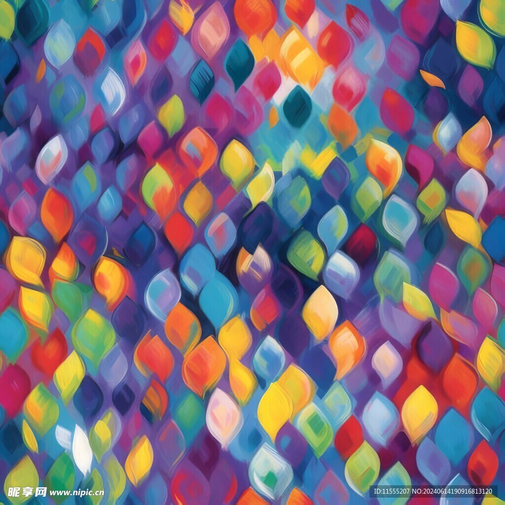 创意多彩抽象油彩绘画背景