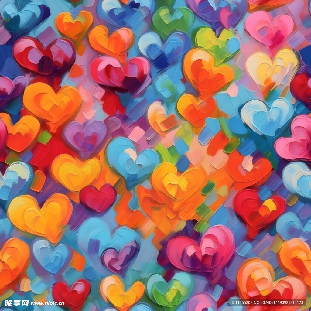 创意多彩抽象油彩绘画背景