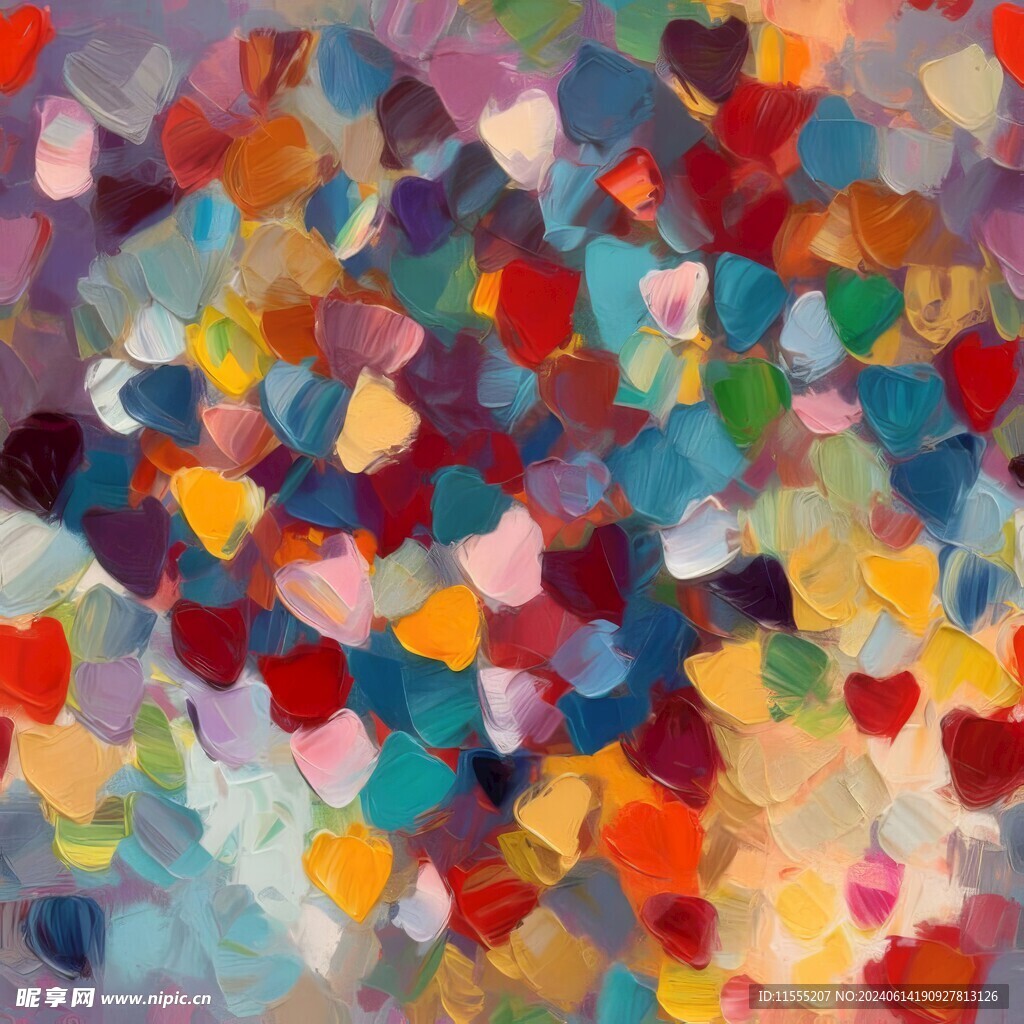 创意多彩抽象油彩绘画背景