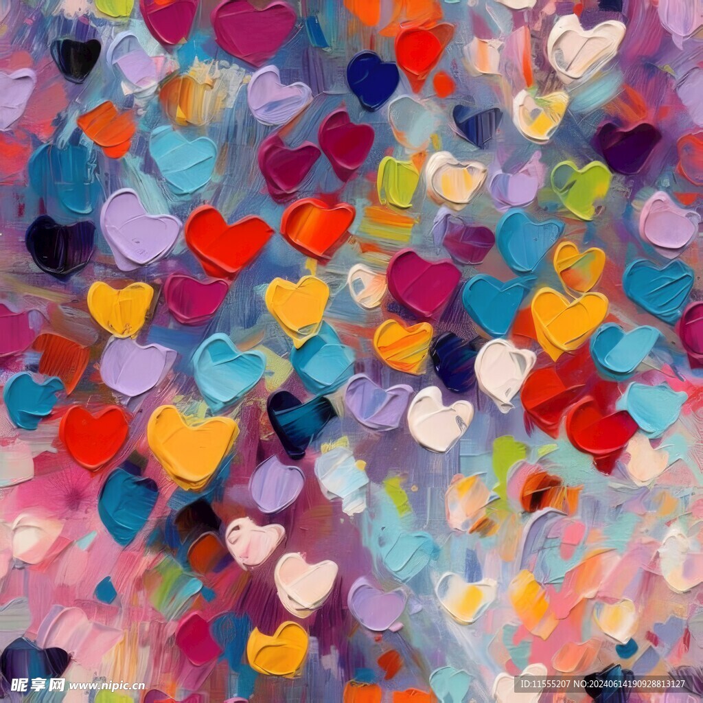 创意多彩抽象油彩绘画背景