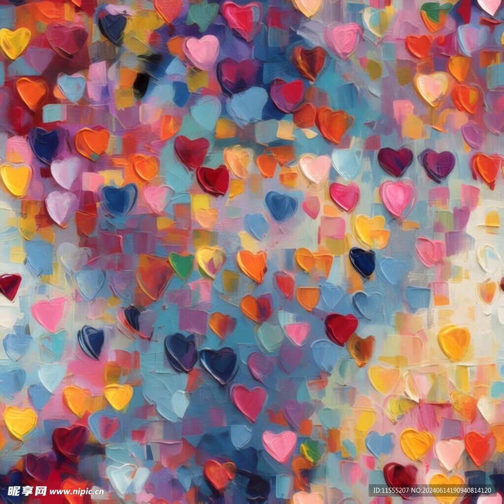 创意多彩抽象油彩绘画背景