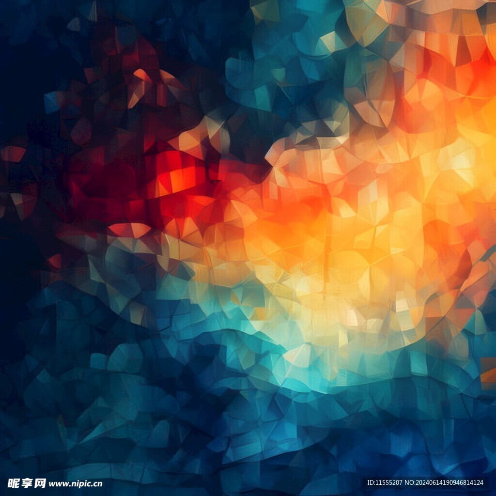 创意多彩抽象油彩绘画背景