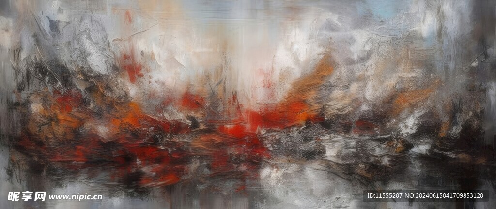 创意多彩抽象油彩绘画背景