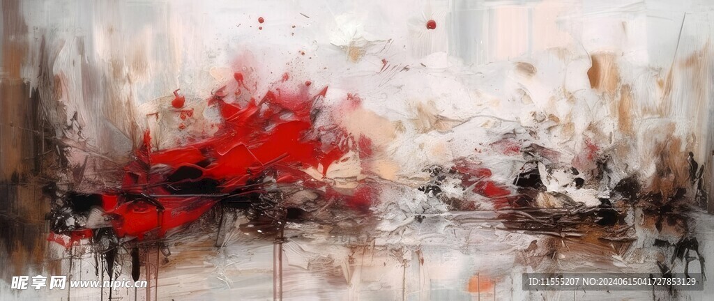 创意多彩抽象油彩绘画背景