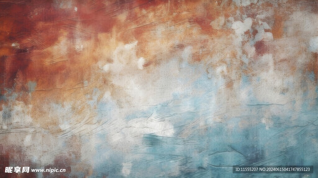 创意多彩抽象油彩绘画背景