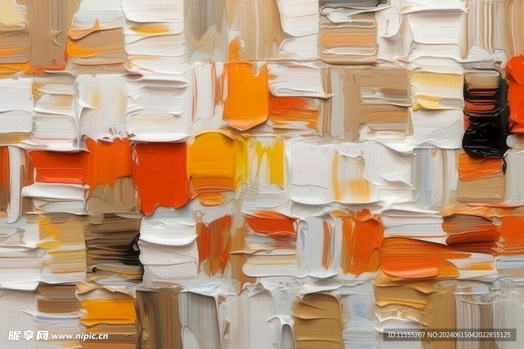 创意多彩抽象油彩绘画背景