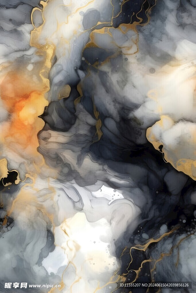 创意多彩抽象油彩绘画背景