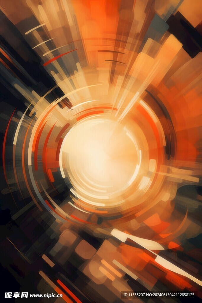 创意多彩抽象油彩绘画背景