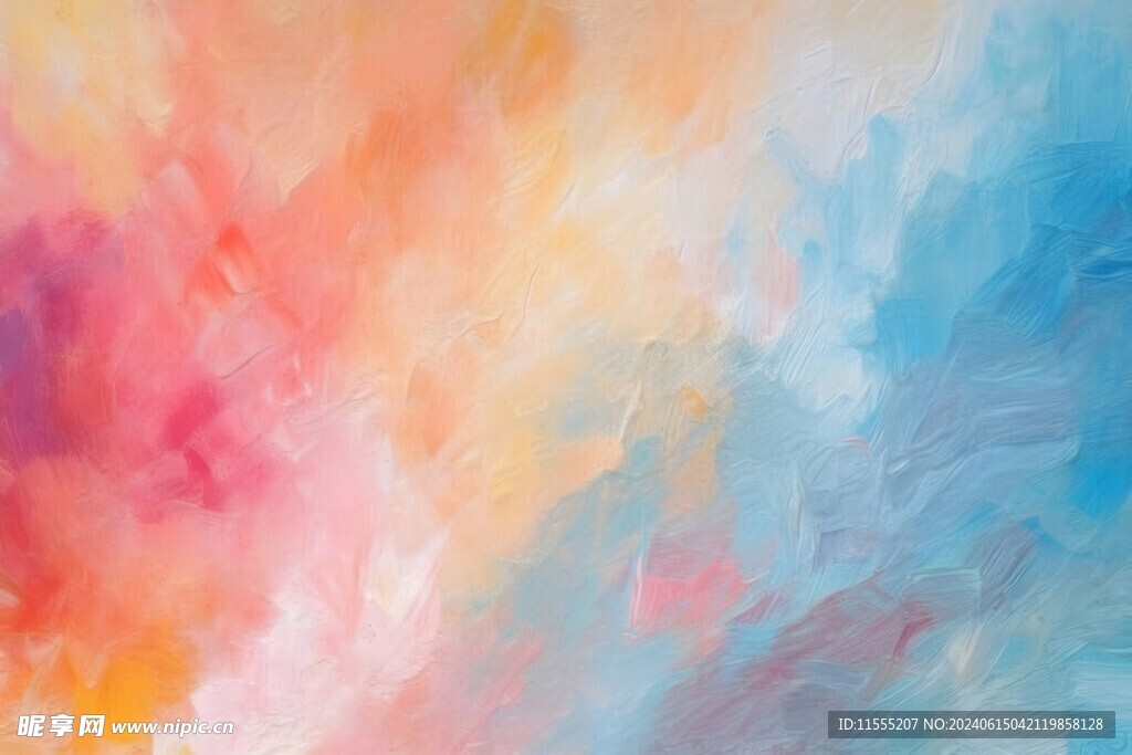 创意多彩抽象油彩绘画背景