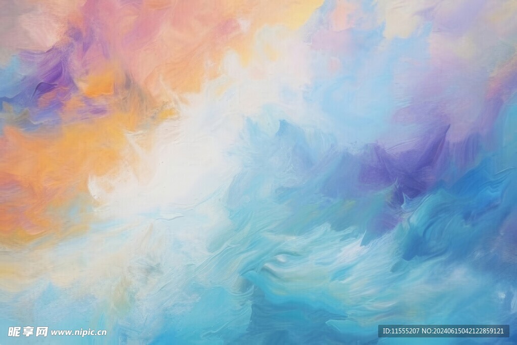 创意多彩抽象油彩绘画背景