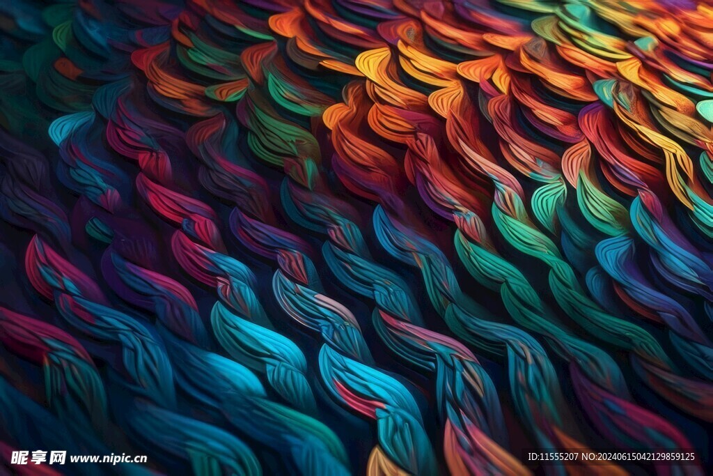 创意多彩抽象油彩绘画背景