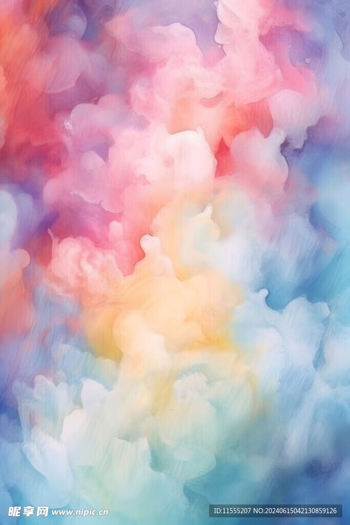 创意多彩抽象油彩绘画背景