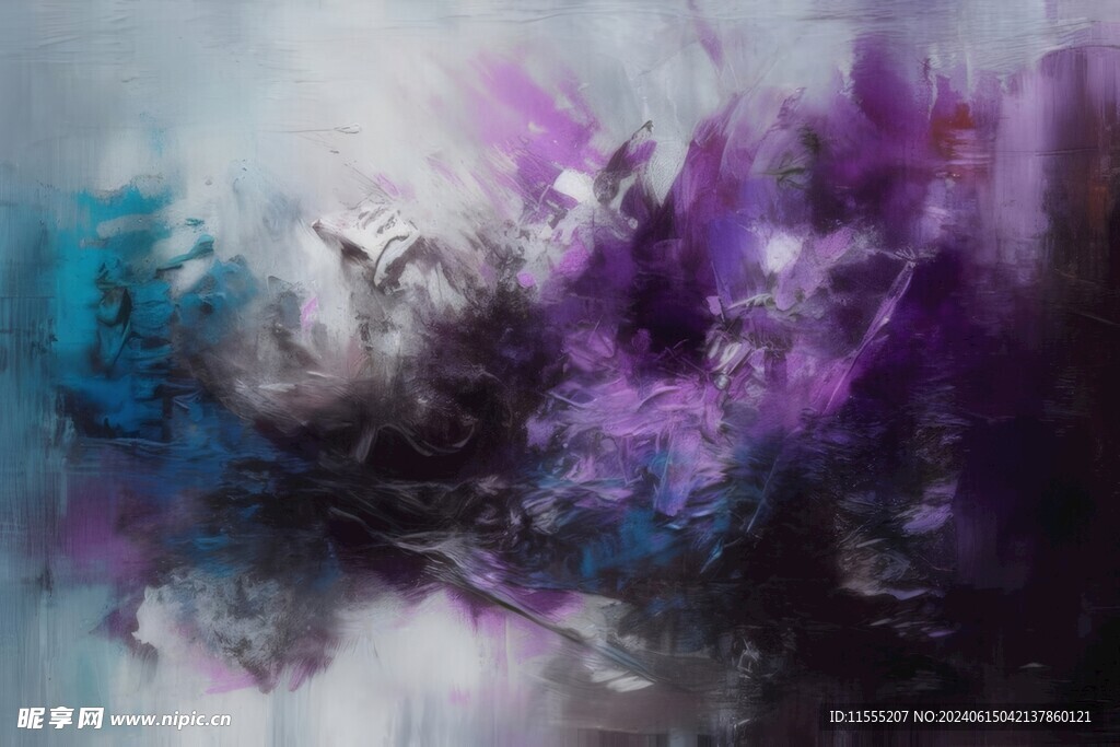 创意多彩抽象油彩绘画背景