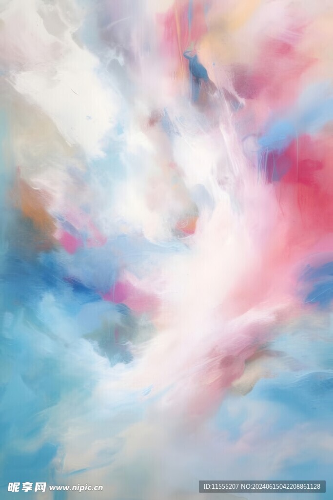 创意多彩抽象油彩绘画背景