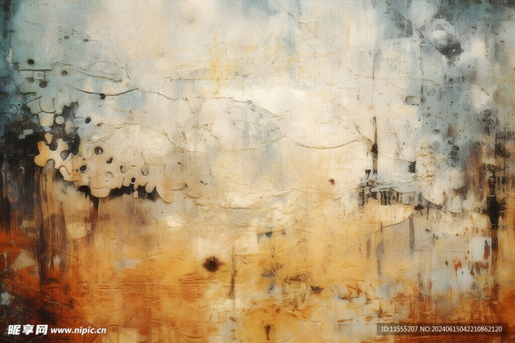 创意多彩抽象油彩绘画背景