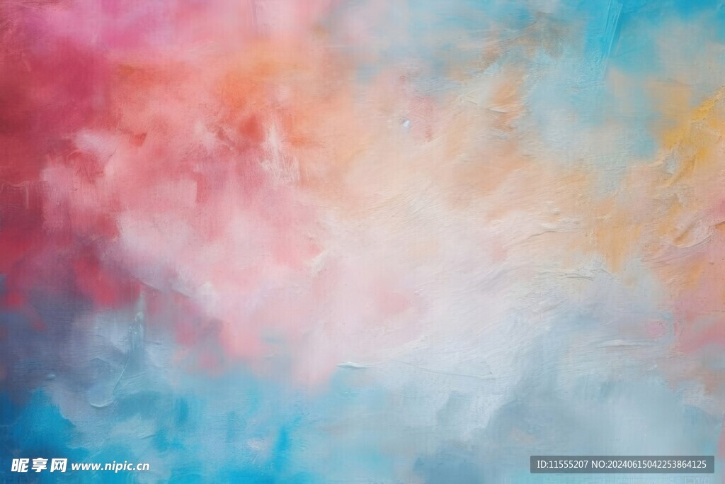 创意多彩抽象油彩绘画背景