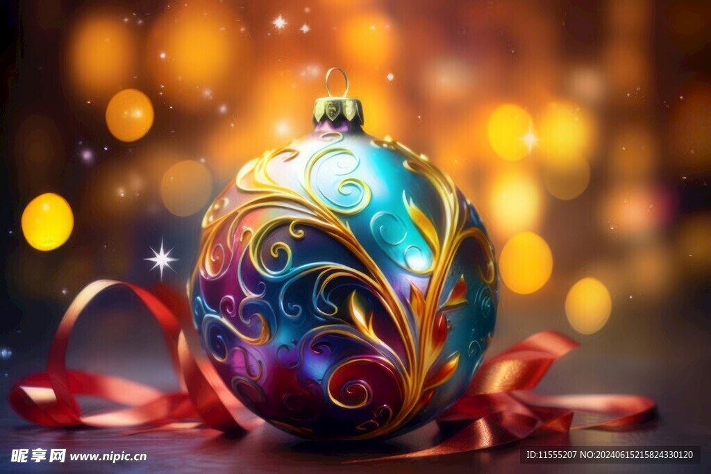 圣诞节装饰场景背景