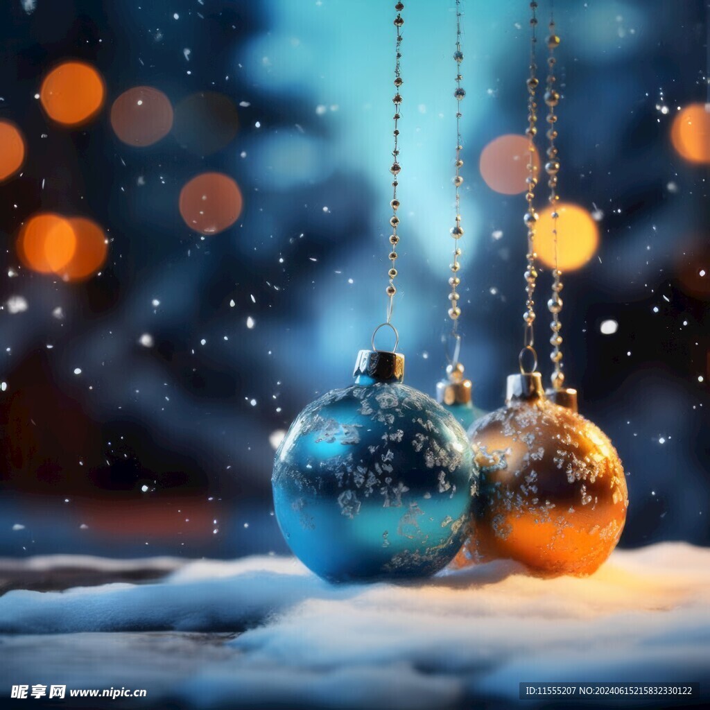 圣诞节装饰场景背景