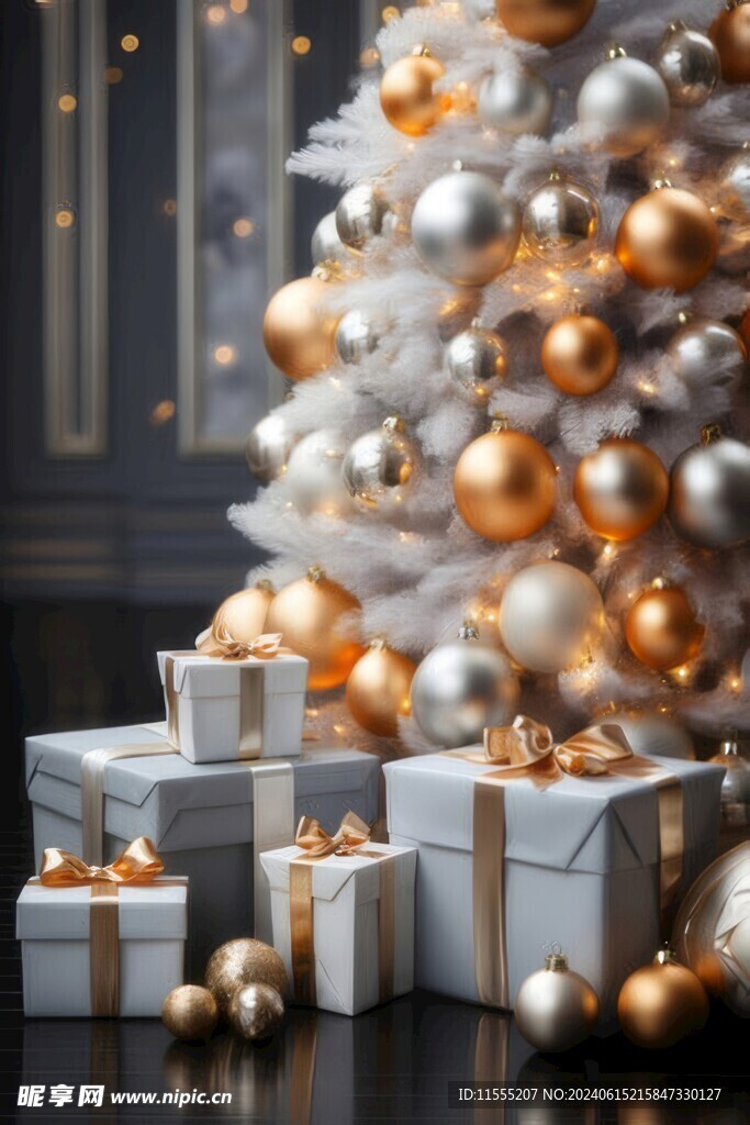 圣诞节装饰场景背景