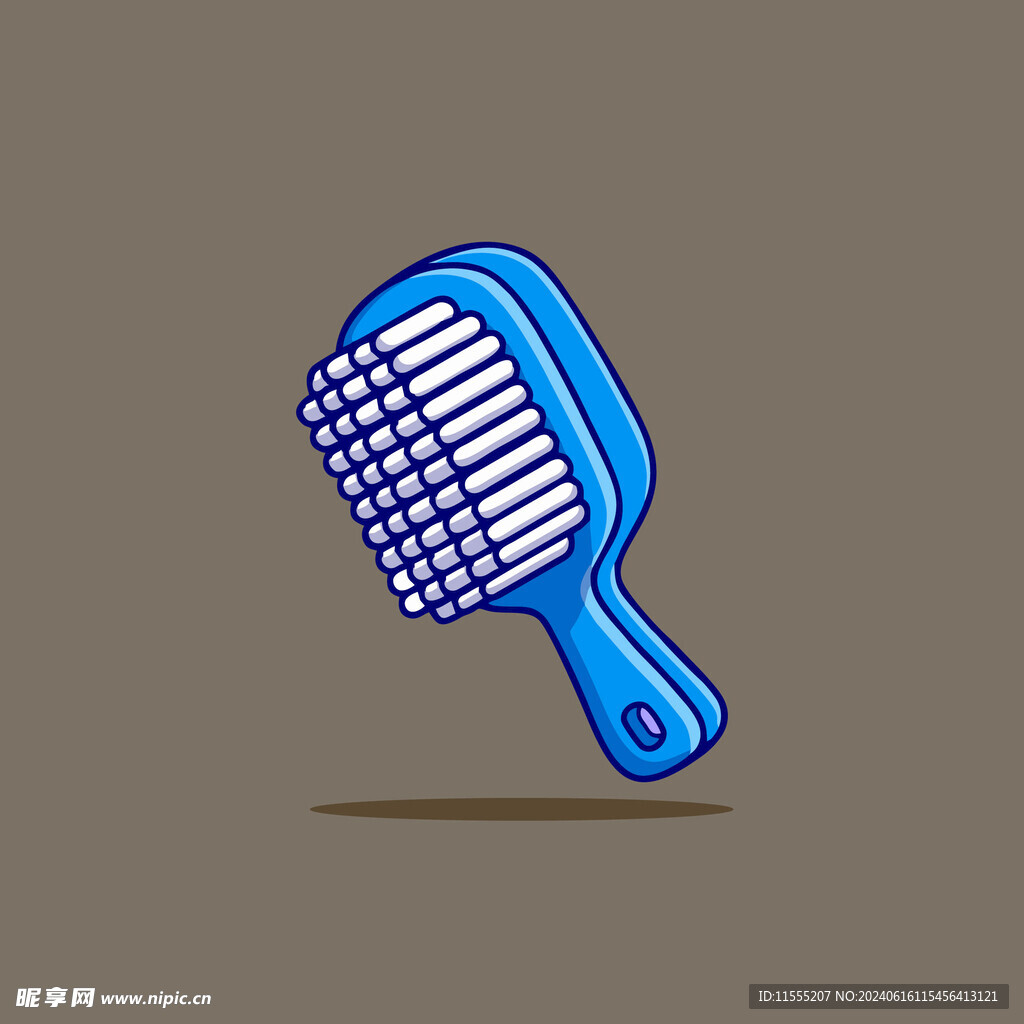 可爱刷子卡通矢量儿童插画