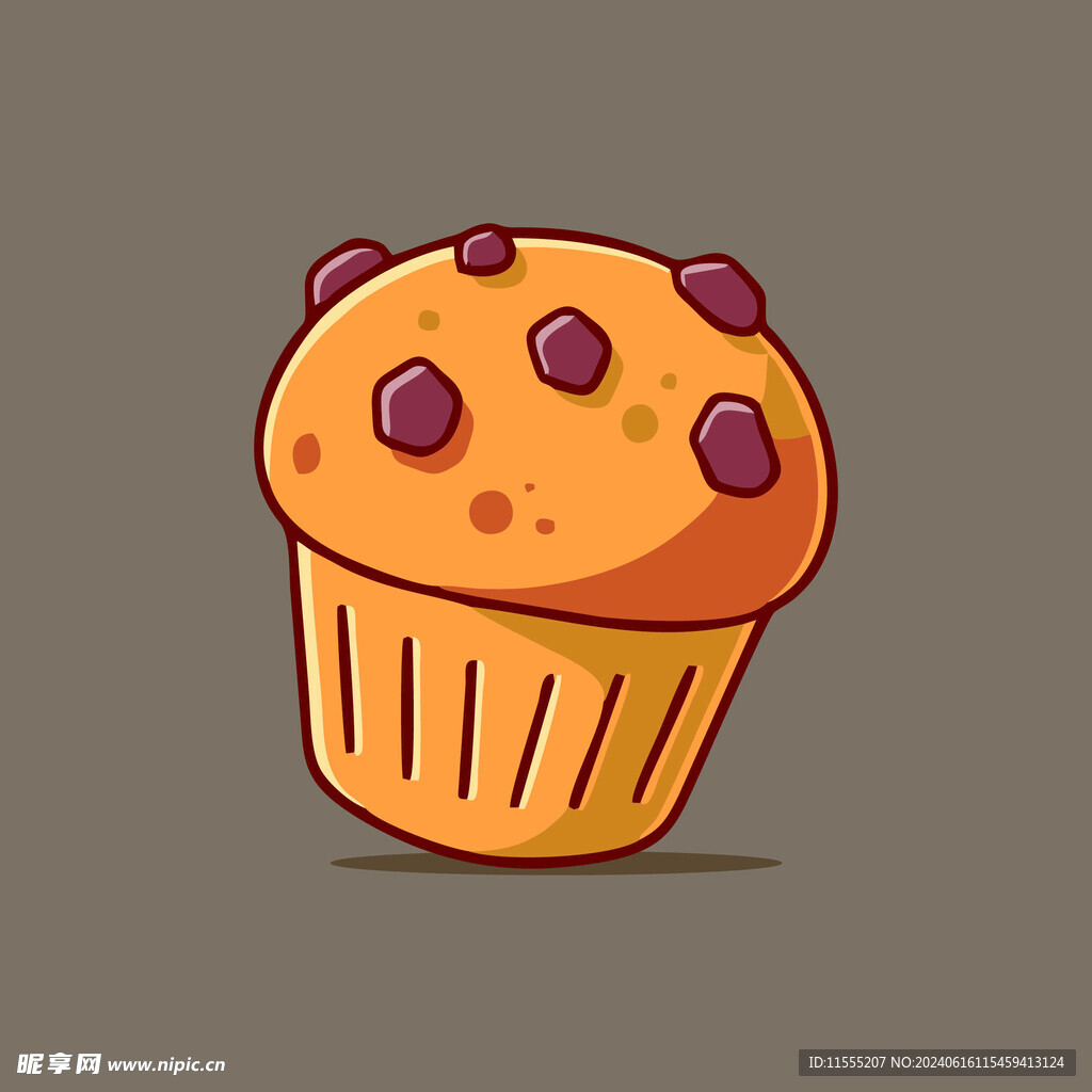 可爱蛋糕卡通矢量儿童插画