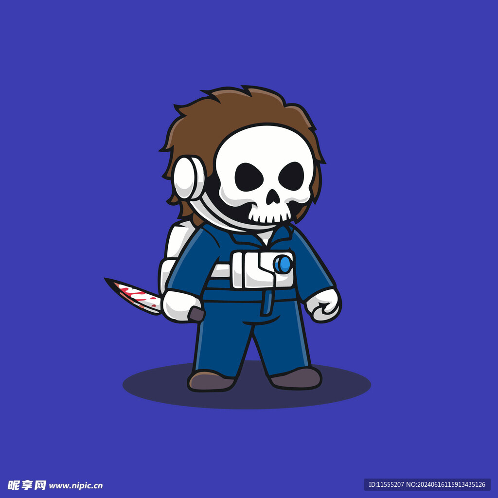 可爱宇航员卡通矢量儿童插画