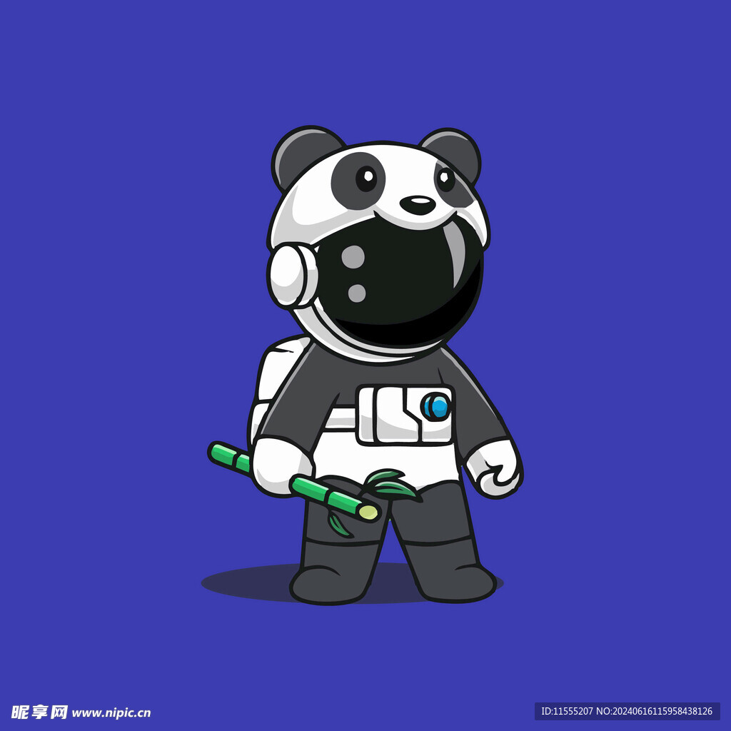 可爱宇航员卡通矢量儿童插画
