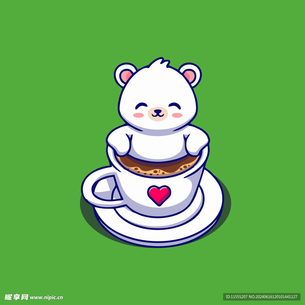 可爱小熊卡通矢量儿童插画