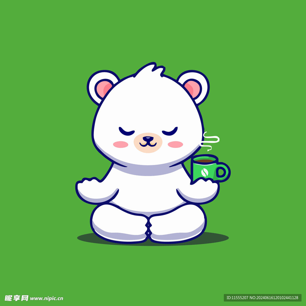 可爱小熊卡通矢量儿童插画