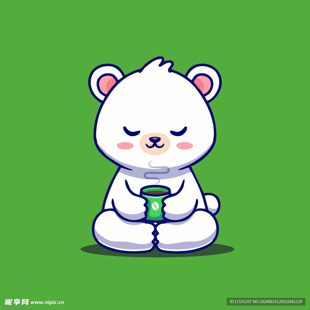 可爱小熊卡通矢量儿童插画