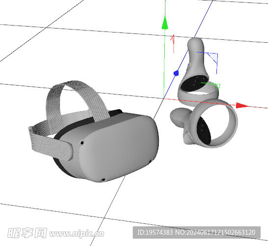 C4D模型 vr眼镜