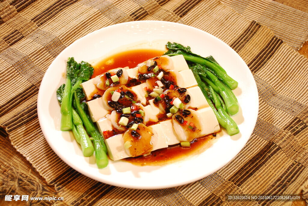 元贝蒸豆腐 