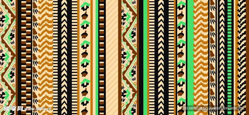 竖条 波西米亚风