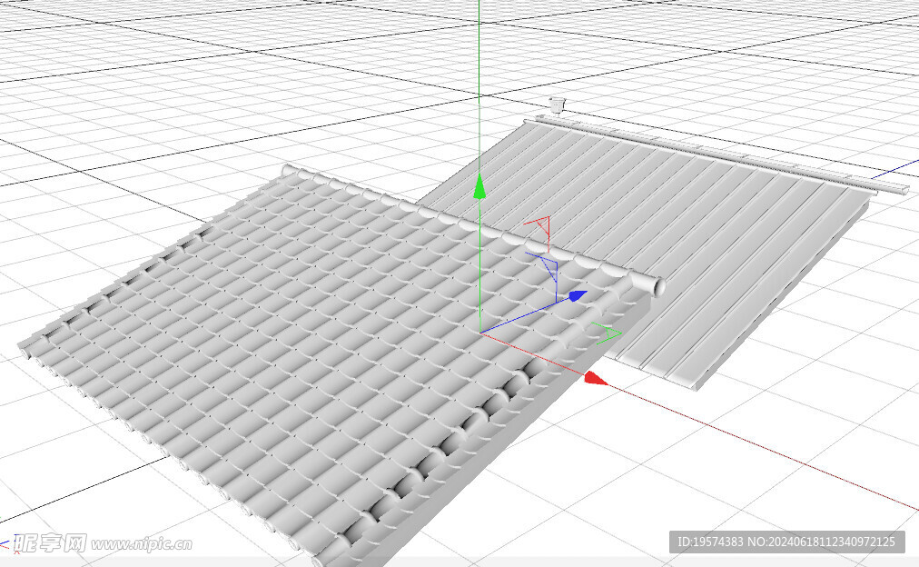 C4D模型 屋顶