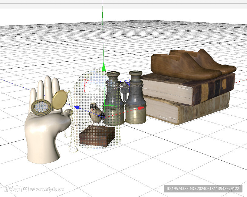 C4D模型 望远镜